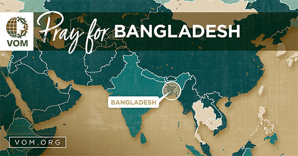 Map of Bangladesh's location