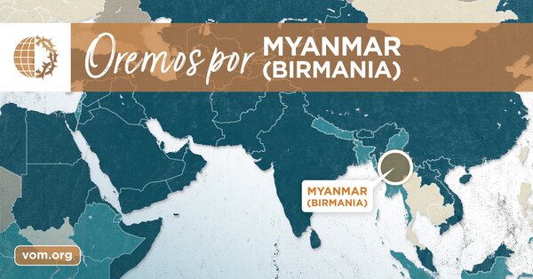 Map of Myanmar (Birmania)'s location